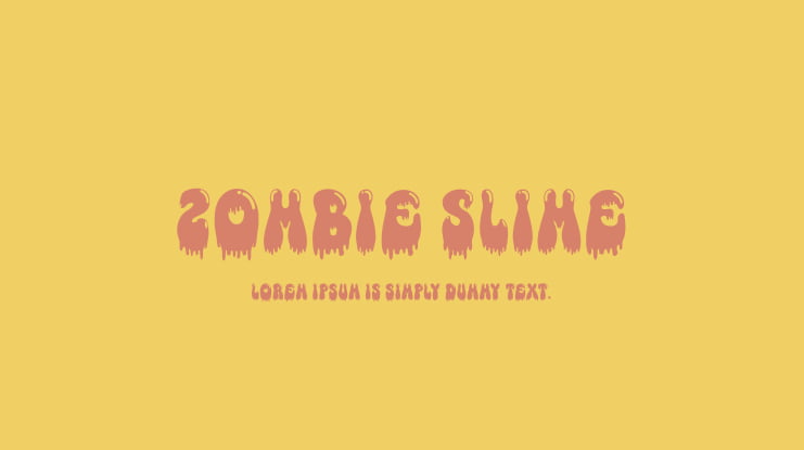 Zombie Slime Font
