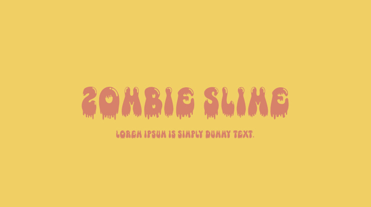 Zombie Slime Font