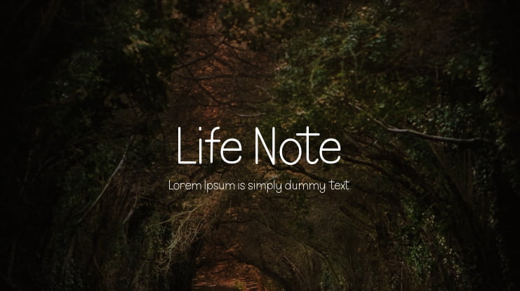 Life Note Font