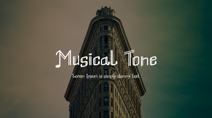 Musical Tone Font