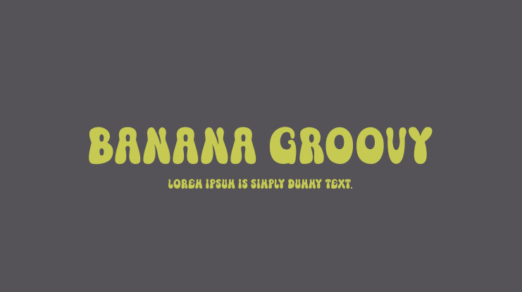 Banana Groovy Font