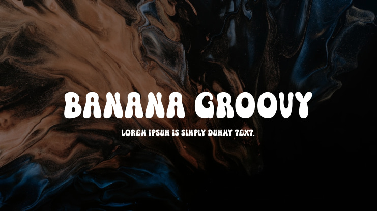 Banana Groovy Font