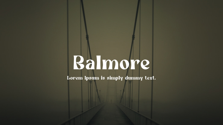Balmore Font