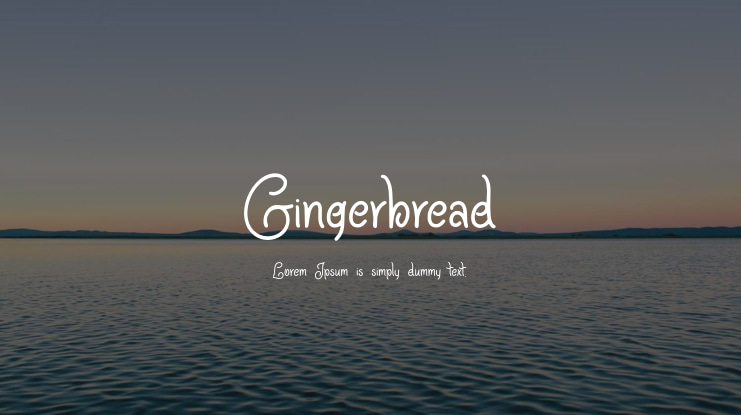 Gingerbread Font