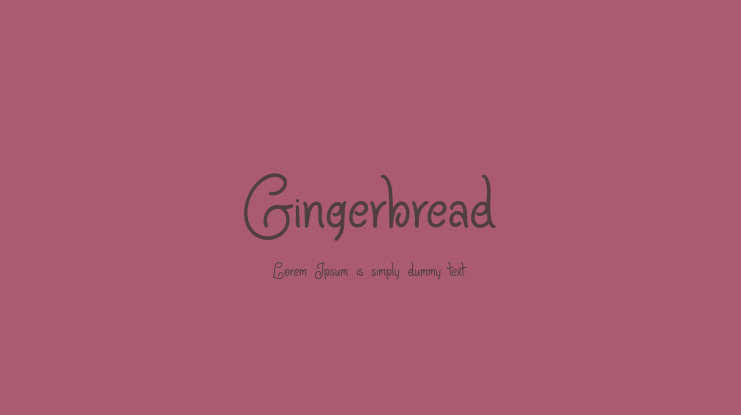 Gingerbread Font