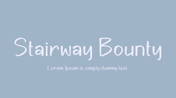 Stairway Bounty Font Family