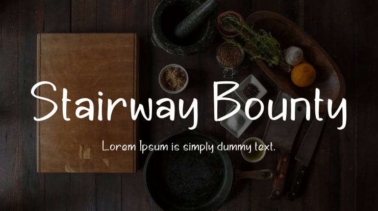 Stairway Bounty Font Family