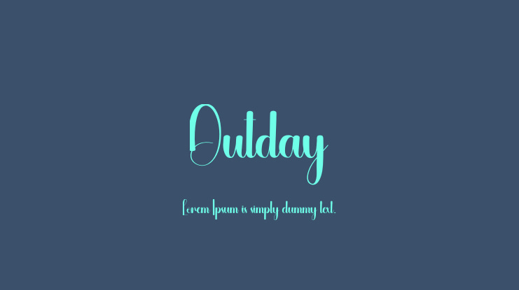 Outday Font