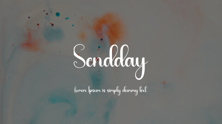Sendday Font