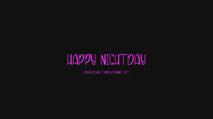 Happy Nightday Font