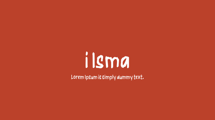 i Isma Font