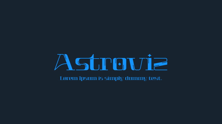 Astroviz Font