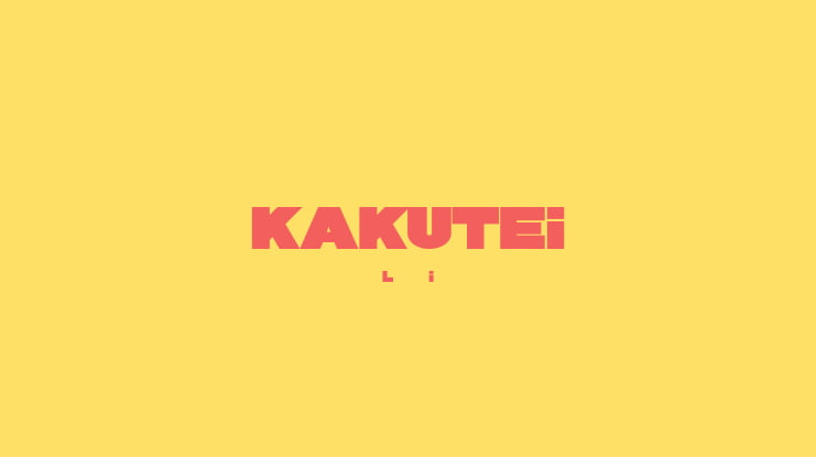 KAKUTEI Font