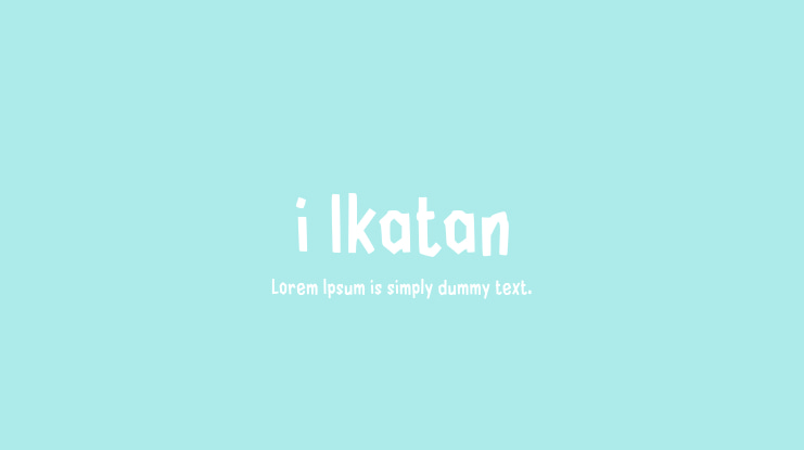 i Ikatan Font