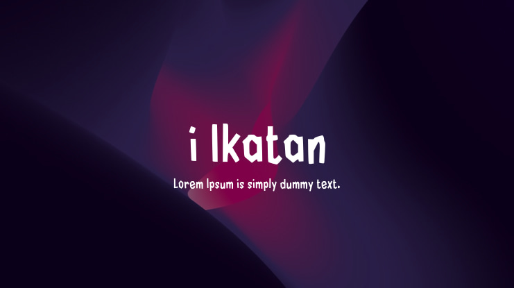 i Ikatan Font