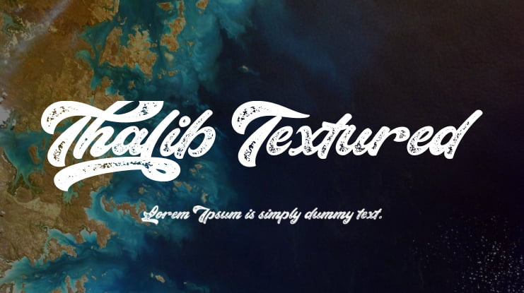 Thalib Textured Font Family