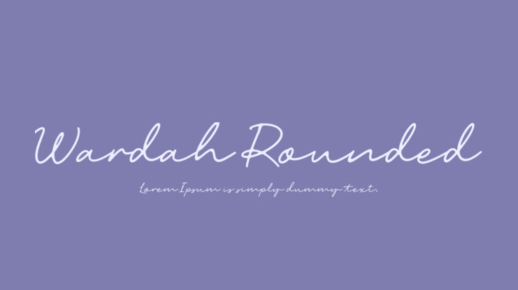 Wardah Rounded Font