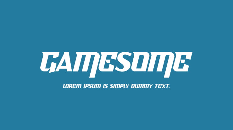 Gamesome Font