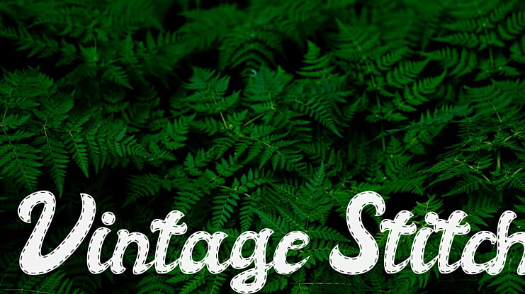Vintage Stitch Font