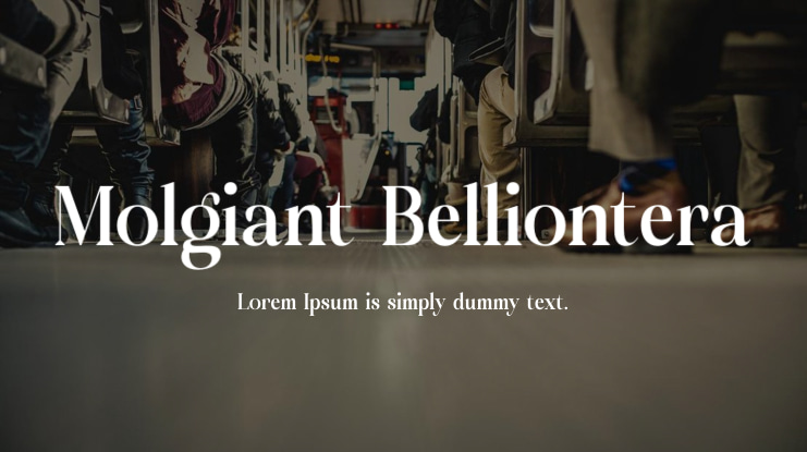 Molgiant Belliontera Font Family
