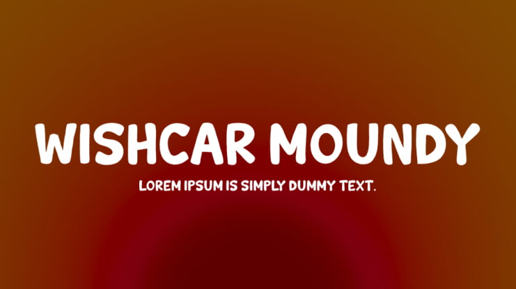 Wishcar Moundy Font Family