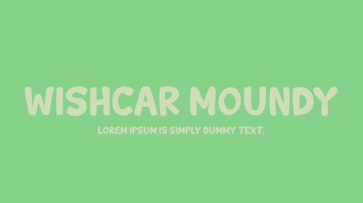 Wishcar Moundy Font Family