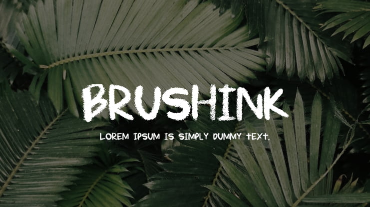 Brushink Font