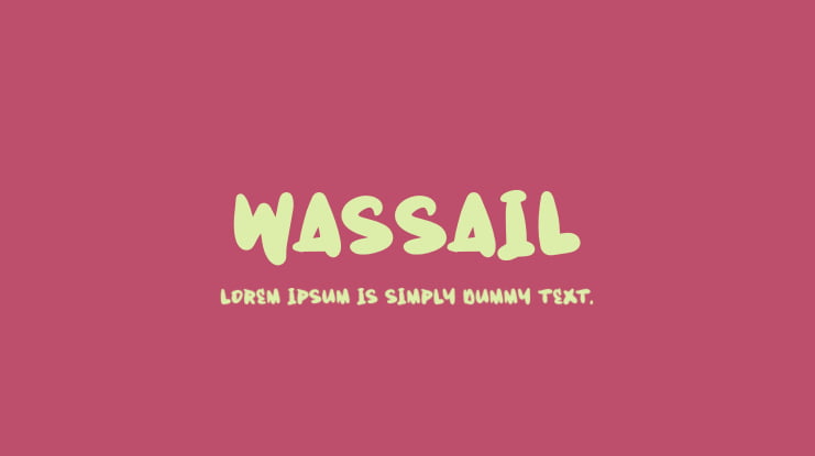 Wassail Font