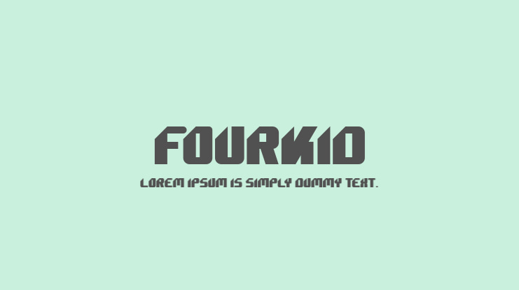 Fourkid Font