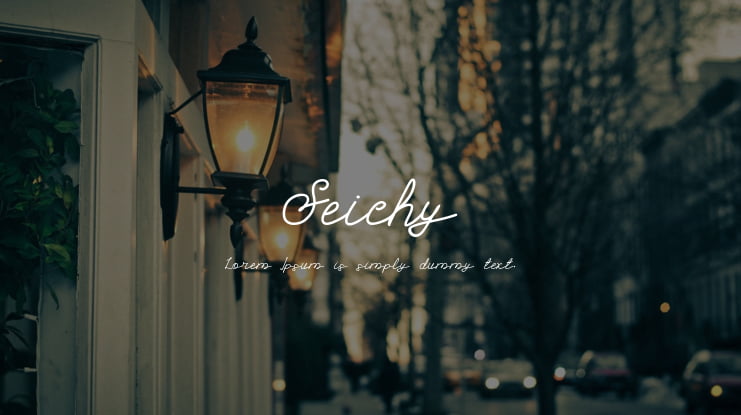 Seichy Font