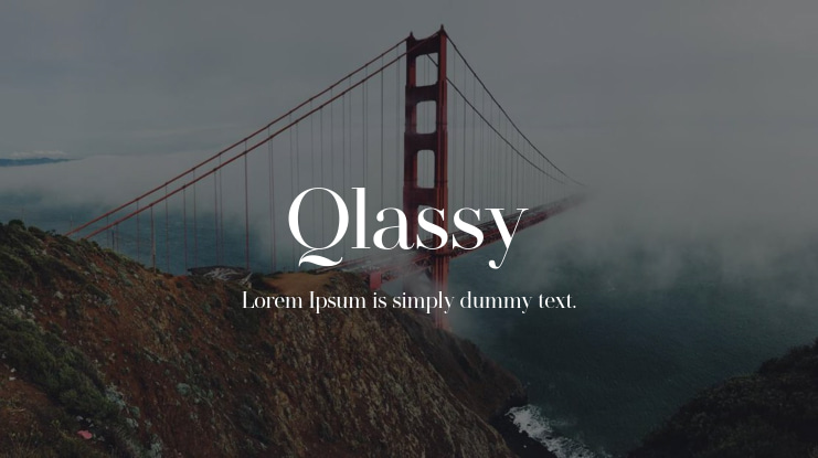 Qlassy Font