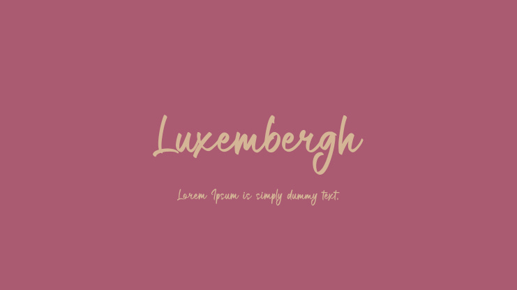 Luxembergh Font