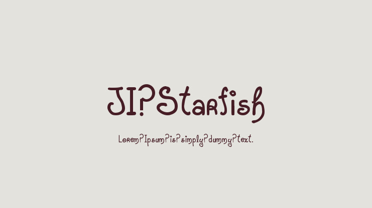JI Starfish Font