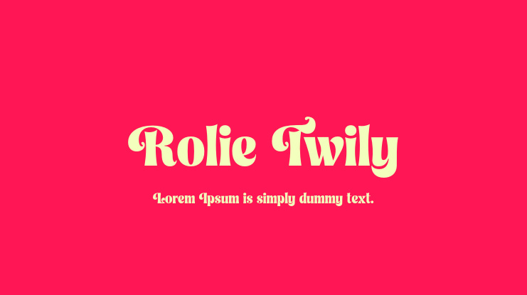 Rolie Twily Font