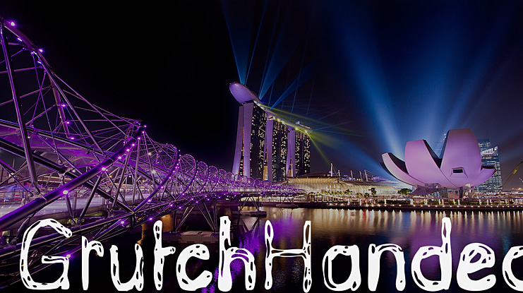 Grutch Handed Font