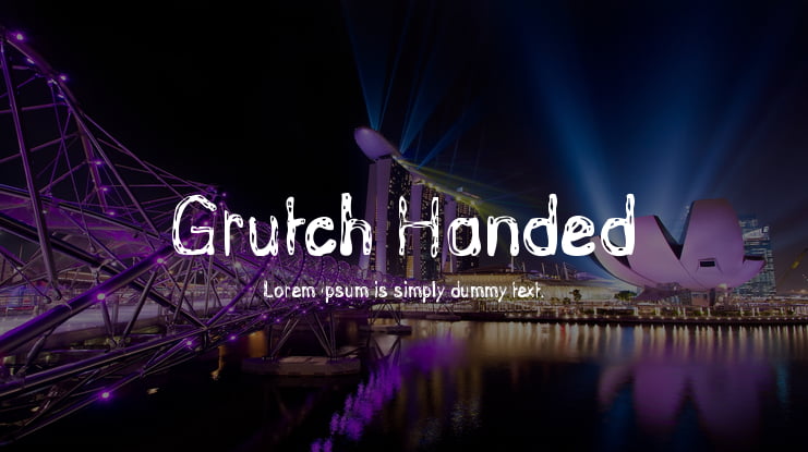 Grutch Handed Font