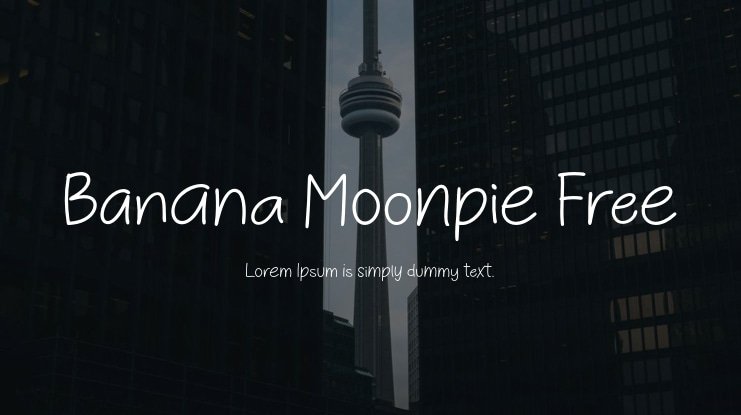 Banana Moonpie Free Font