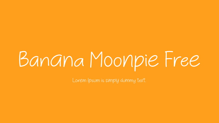 Banana Moonpie Free Font