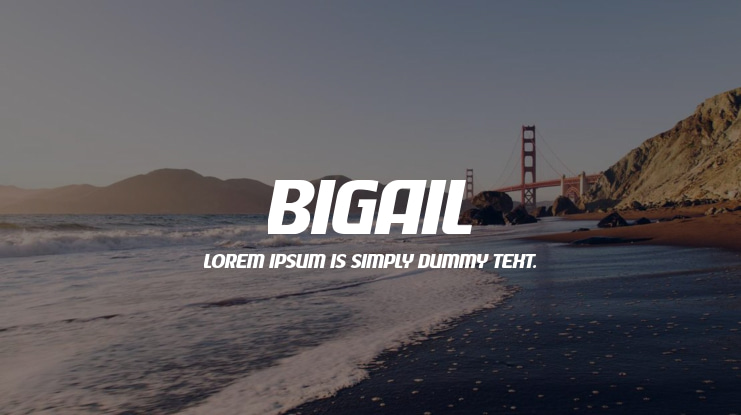 Bigail Font