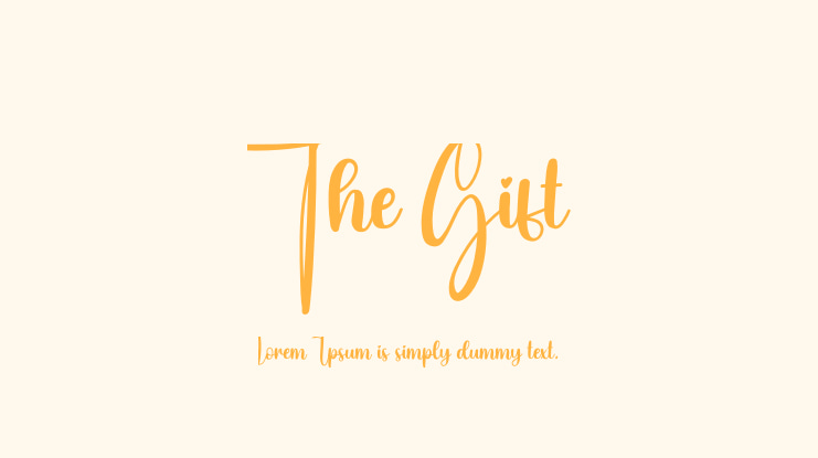The Gift Font