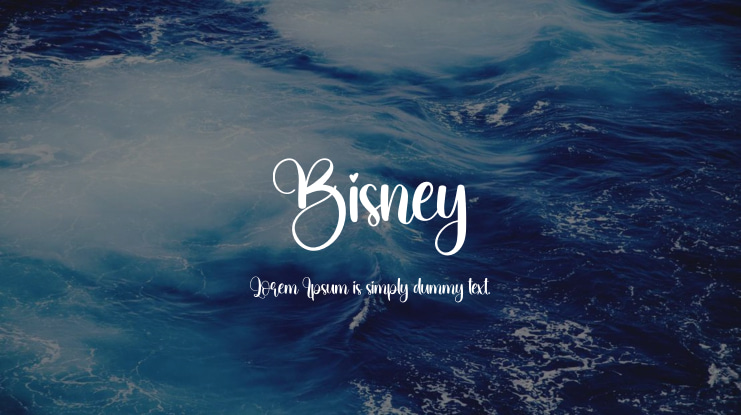Bisney Font
