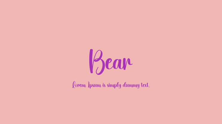 Bear Font