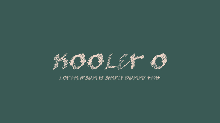 kooler O Font