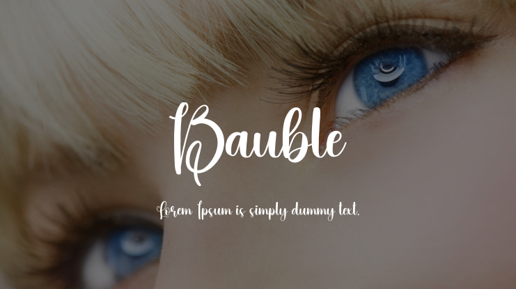 Bauble Font