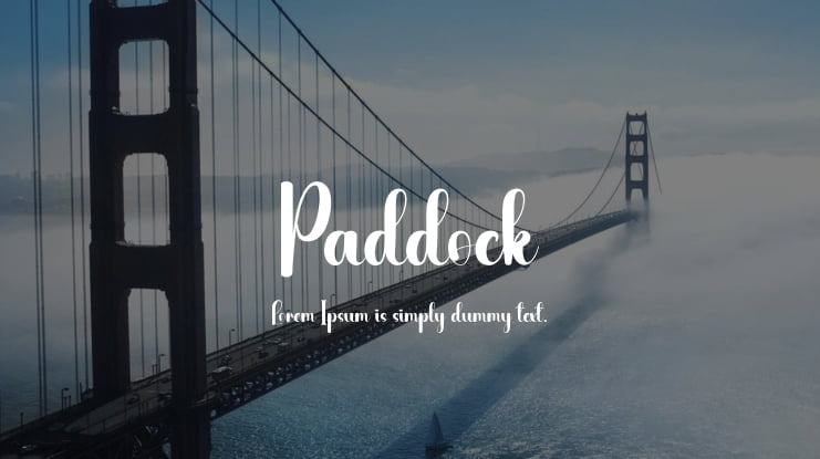 Paddock Font