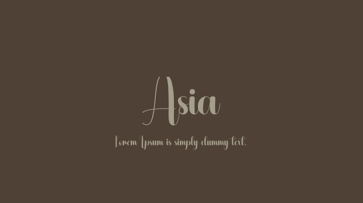 Asia Font