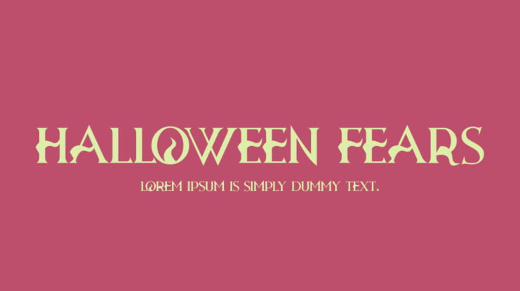 Halloween Fears Font Family