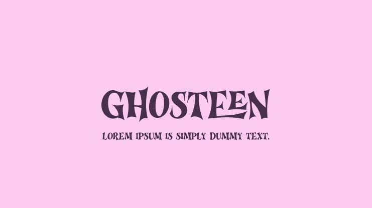 Ghosteen Font