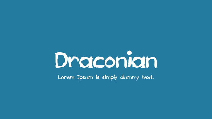 Draconian Font