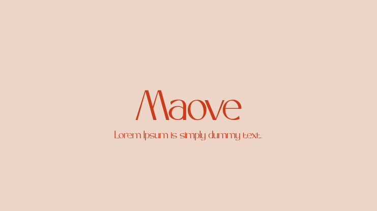 Maove Font